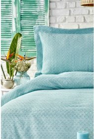Покривало з наволочками Stella mint ментоловий 230х240 см євро svt-2000022254434