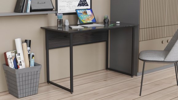 Комп'ютерний стіл Ferrum-decor Коди 75x120x60 чорний ДСП Сосна Кембра 16мм (FRD-103745)