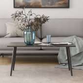 Стіл журнальний Монтана Ferrum-decor 45x100x50 Чорний метал ДСП (FRD-106751)