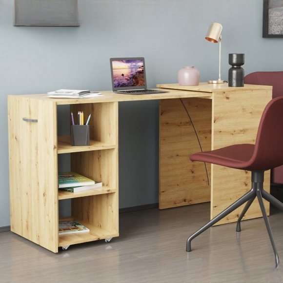 Стіл-тумба трансформер Смарт 1/2 Ferrum-decor 750x1450x600 ДСП Дуб Артизан 16 мм (FRD-105079) Стіл-тумба трансформер Смарт 1/2 Ferrum-decor 750x1450x600 ДСП Дуб Артизан 16 мм (FRD-105079)