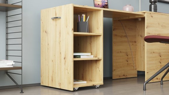 Стіл-тумба трансформер Смарт 1/2 Ferrum-decor 750x1450x600 ДСП Дуб Артизан 16 мм (FRD-105079) Стіл-тумба трансформер Смарт 1/2 Ferrum-decor 750x1450x600 ДСП Дуб Артизан 16 мм (FRD-105079)