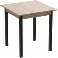 Стіл кухонний Ferrum-decor Дієго 75x80x80 Чорний ДСП Сан-Марино 16мм (FRD-105655)