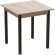Стіл кухонний Ferrum-decor Дієго 75x80x80 Чорний ДСП Сан-Марино 16мм (FRD-105655) Стіл кухонний Ferrum-decor Дієго 75x80x80 Чорний ДСП Сан-Марино 16мм (FRD-105655)