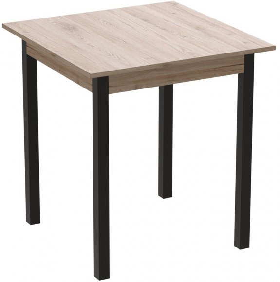 Стіл кухонний Ferrum-decor Дієго 75x80x80 Чорний ДСП Сан-Марино 16мм (FRD-105655) Стіл кухонний Ferrum-decor Дієго 75x80x80 Чорний ДСП Сан-Марино 16мм (FRD-105655)