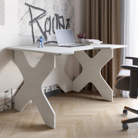 Комп'ютерний стіл LION Донат 120х90х74,5 см Бетон style (LION-041703)