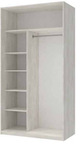 Шафа-купе двохдверна Doros Сіті Лайт 120х60х225 см Біле дерево/1 Дзеркало (DRS-011061) Шафа-купе двохдверна Doros Сіті Лайт 120х60х225 см Біле дерево/1 Дзеркало (DRS-011061)