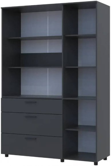 Шафа для одягу Doros Торн Антрацит 3 ДСП/3Ш (полиці) 135х51.6х200 (DRS-012084) Шафа для одягу Doros Торн Антрацит 3 ДСП/3Ш (полиці) 135х51.6х200 (DRS-012084)