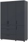 Шафа для одягу Doros Торн Антрацит 3 ДСП/3Ш (полиці) 135х51.6х200 (DRS-012084) Шафа для одягу Doros Торн Антрацит 3 ДСП/3Ш (полиці) 135х51.6х200 (DRS-012084)