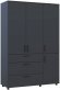 Шафа для одягу Doros Торн Антрацит 3 ДСП/3Ш (полиці) 135х51.6х200 (DRS-012084) Шафа для одягу Doros Торн Антрацит 3 ДСП/3Ш (полиці) 135х51.6х200 (DRS-012084)