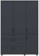 Шафа для одягу Doros Торн Антрацит 3 ДСП/3Ш (полиці) 135х51.6х200 (DRS-012084) Шафа для одягу Doros Торн Антрацит 3 ДСП/3Ш (полиці) 135х51.6х200 (DRS-012084)