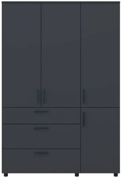 Шафа для одягу Doros Торн Антрацит 3 ДСП/3Ш (полиці) 135х51.6х200 (DRS-012084) Шафа для одягу Doros Торн Антрацит 3 ДСП/3Ш (полиці) 135х51.6х200 (DRS-012084)