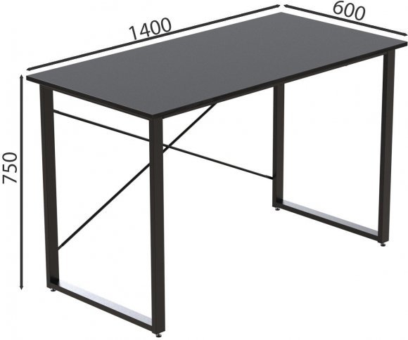 Комп'ютерний стіл Ferrum-decor Дейв 75x140x60 чорний ДСП Сосна Кембра 16мм (FRD-101987) Комп'ютерний стіл Ferrum-decor Дейв 75x140x60 чорний ДСП Сосна Кембра 16мм (FRD-101987)