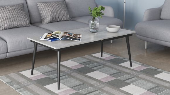 Стіл трансформер журнальний Dandi Small Ferrum-decor 45x120 160)x60 Чорний метал ДСП Бетон 16 мм (FRD-106785) Стіл трансформер журнальний Dandi Small Ferrum-decor 45x120 160)x60 Чорний метал ДСП Бетон 16 мм (FRD-106785)