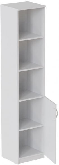 Пенал Анжело Ferrum-decor на 4 полиці з 1 дверима 1900x400x380 ДСП Біле 16 мм (FRD-104911) Пенал Анжело Ferrum-decor на 4 полиці з 1 дверима 1900x400x380 ДСП Біле 16 мм (FRD-104911)