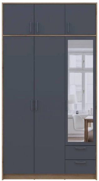 Антресоль Doros Ронді Дуб Артизан/Графіт 3 ДСП 121х52х41 DRS-011605 (80737822) Антресоль Doros Ронді Дуб Артизан/Графіт 3 ДСП 121х52х41 DRS-011605 (80737822)