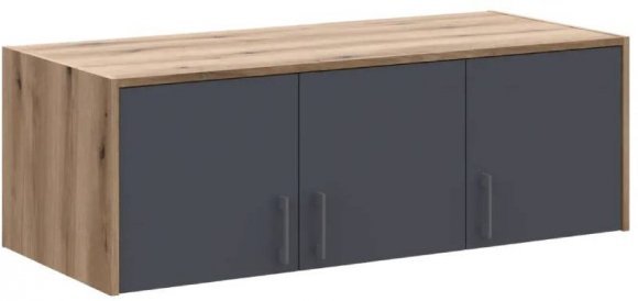 Антресоль Doros Ронді Дуб Артизан/Графіт 3 ДСП 121х52х41 DRS-011605 (80737822) Антресоль Doros Ронді Дуб Артизан/Графіт 3 ДСП 121х52х41 DRS-011605 (80737822)