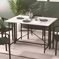 Стіл-книга трансформер Оріон 3 Ferrum-decor 750x1150x880 Чорний метал ДСП Біле 16 мм (FRD-105081)