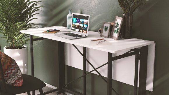 Стіл-книга трансформер Оріон 3 Ferrum-decor 750x1150x880 Чорний метал ДСП Біле 16 мм (FRD-105081) Стіл-книга трансформер Оріон 3 Ferrum-decor 750x1150x880 Чорний метал ДСП Біле 16 мм (FRD-105081)
