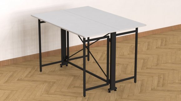 Стіл-книга трансформер Оріон 3 Ferrum-decor 750x1150x880 Чорний метал ДСП Біле 16 мм (FRD-105081) Стіл-книга трансформер Оріон 3 Ferrum-decor 750x1150x880 Чорний метал ДСП Біле 16 мм (FRD-105081)