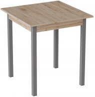 Стіл кухонний Ferrum-decor Дієго 75x90x90 Сірий ДСП Сан-Марино 16мм (FRD-105657)