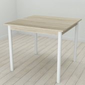 Кухонний стіл Ferrum-decor Агата 75x80x80 Білий ДСП Сонома 16мм (FRD-106249)
