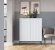 Комод високий Perfect Home Нова / Nova 2-дверний з чорними ніжками K104 Білий (PFH-091232)