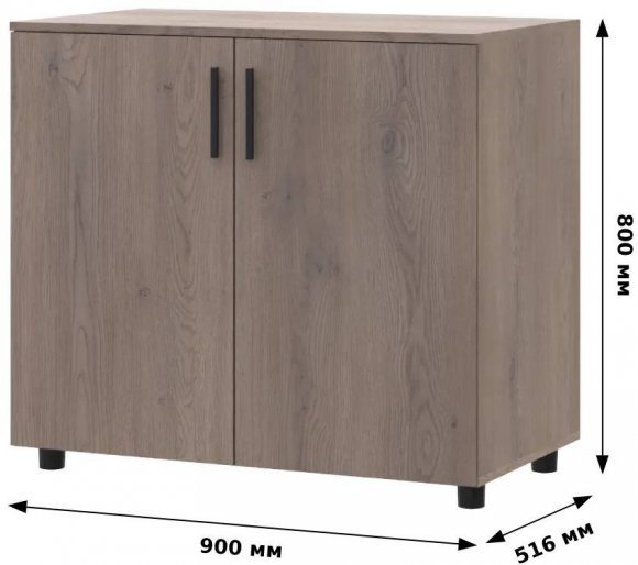 Комод Doros Торн Антрацит 2 ДСП 90х51.6х80 (DRS-012086)