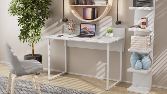 Письмовий стіл Ferrum-decor Скай 76x100x70 білий ДСП Біле 32мм (FRD-101096)