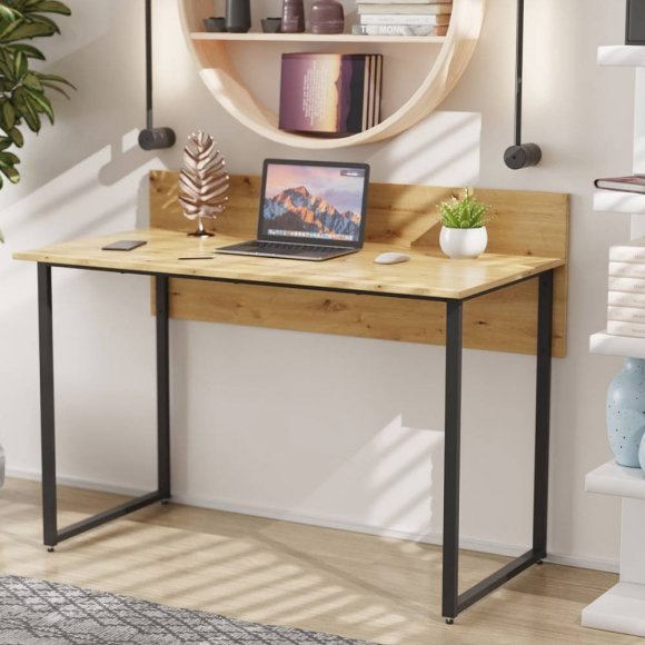 Комп'ютерний стіл Ferrum-decor Скай 75x120x60 чорний ДСП Дуб Сан-Марино 16мм (FRD-103624)