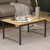 Стіл журнальний приставний Террі Комбо Ferrum-decor 345x662x440 Чорний метал ДСП Дуб Артизан 16 мм (FRD-105141)