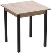 Стіл кухонний Ferrum-decor Дієго 75x90x90 Чорний ДСП Сан-Марино 16мм (FRD-105658)