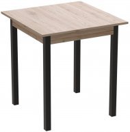 Стіл кухонний Ferrum-decor Дієго 75x90x90 Чорний ДСП Сан-Марино 16мм (FRD-105658)
