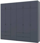 Шафа для одягу Doros Лукас Графіт 3+3 ДСП 255х50х240 DRS-011694 (42005113)