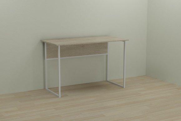Письмовий стіл Ferrum-decor Коді 75x120x70 білий ДСП Дуб Сонома 16мм (FRD-101222)