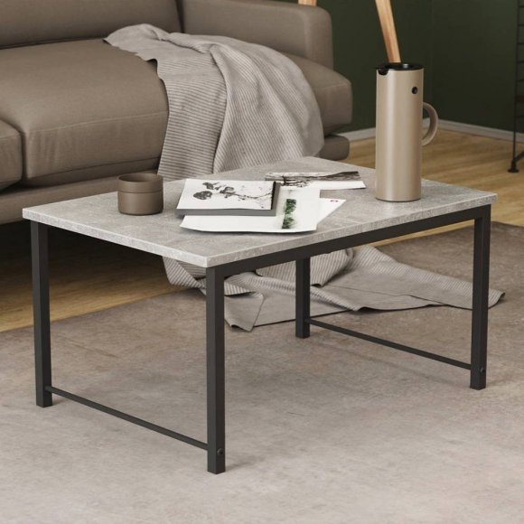 Стіл журнальний приставний Террі Комбо Ferrum-decor 345x662x440 Чорний метал ДСП Бетон 16 мм (FRD-105142) Стіл журнальний приставний Террі Комбо Ferrum-decor 345x662x440 Чорний метал ДСП Бетон 16 мм (FRD-105142)