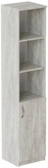Пенал Анжело Ferrum-decor на 4 полиці з 1 дверима 1900x400x380 ДСП Бетон 16 мм (FRD-104916)
