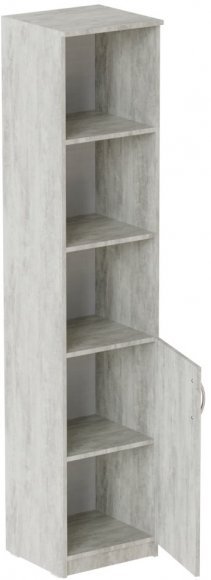 Пенал Анжело Ferrum-decor на 4 полиці з 1 дверима 1900x400x380 ДСП Бетон 16 мм (FRD-104916) Пенал Анжело Ferrum-decor на 4 полиці з 1 дверима 1900x400x380 ДСП Бетон 16 мм (FRD-104916)