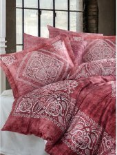 Постільна білизна сатин Digital з 3D принтом Grace brick цегляний євро svt-2000022295239