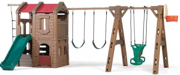 Игровой центр Naturally Playful Adventure Lodge Play Center with Glider 801400 Игровой центр Naturally Playful Adventure Lodge Play Center with Glider 801400