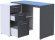 Офісний стіл Doros T8 Білий/Графіт 100х83х75 (DRS-011891) Офісний стіл Doros T8 Білий/Графіт 100х83х75 (DRS-011891)