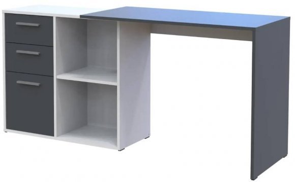 Офісний стіл Doros T8 Білий/Графіт 100х83х75 (DRS-011891) Офісний стіл Doros T8 Білий/Графіт 100х83х75 (DRS-011891)