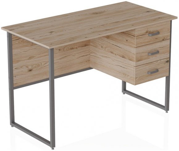 Комп'ютерний стіл Ferrum-decor Гаррі 75x120x70 сірий ДСП Дуб Сан-Марино 16мм (FRD-101474)