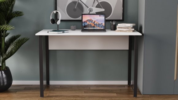 Комп'ютерний стіл Ferrum-decor Раян 75x100x60 сірий ДСП Дуб Сан-Марино 32мм (FRD-101599)
