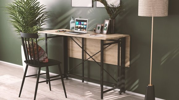 Стіл-книжка трансформер Оріон 3 Ferrum-decor 750x1150x880 Чорний метал ДСП Дуб Сонома 16 мм (FRD-105084) Стіл-книжка трансформер Оріон 3 Ferrum-decor 750x1150x880 Чорний метал ДСП Дуб Сонома 16 мм (FRD-105084)