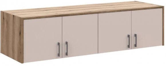 Антресоль Doros Ронді Дуб Артизан/Кашемір 4 ДСП 160х52х41 DRS-011601 (80737833)