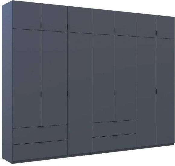 Шафа для одягу Doros Лукас Графіт 3+4 ДСП 280х50х240 DRS-011696 (42005121) Шафа для одягу Doros Лукас Графіт 3+4 ДСП 280х50х240 DRS-011696 (42005121)