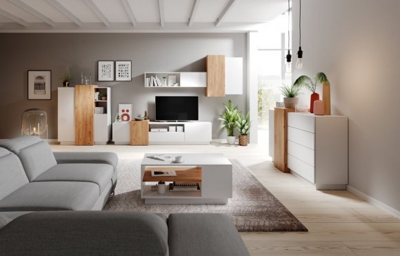 Комод Perfect Home 3Д / 3D 2-дверний з 4 шухлядами 2D4S/160 Білий/дуб крафт золотий (PFH-091040) Комод Perfect Home 3Д / 3D 2-дверний з 4 шухлядами 2D4S/160 Білий/дуб крафт золотий (PFH-091040)