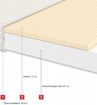 Матрац безпружинний Лагуна Лайт 110х200х20 см