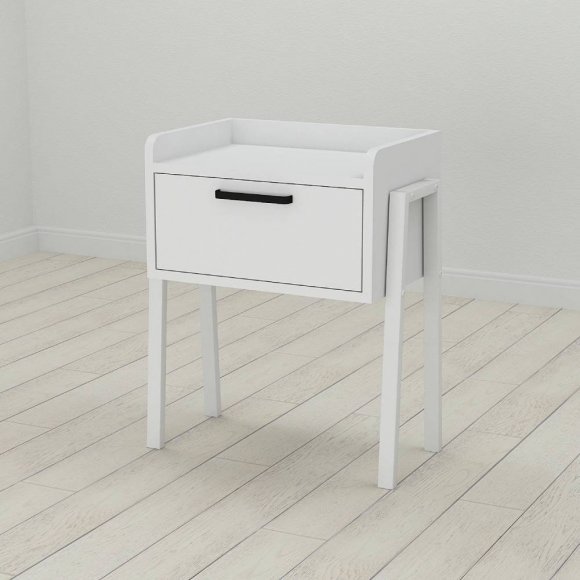 Тумба модульна Ferrum-decor Бетті 540x450x320 метал Білий ДСП Біле 16 мм (FRD-102990)