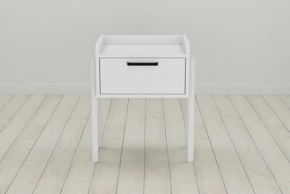 Тумба модульна Ferrum-decor Бетті 540x450x320 метал Білий ДСП Біле 16 мм (FRD-102990)